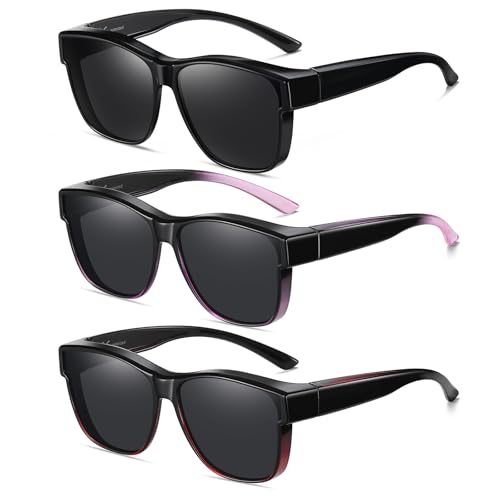 Lunettes de soleil polarisées femme protection UV400 grandes nuances