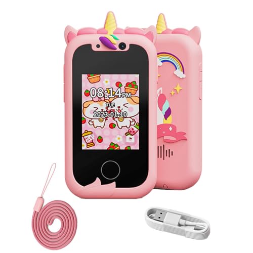 Educational Smartphone Toys for Kids,, Touch Screen HD Dual Camera Cell Phone, Kids Cell Phone for Girls, 3-10 Years Old Boys and Girls Toys Children's Christmas Birthday Gifts (Model 2)