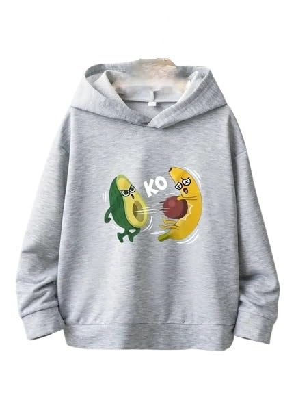 Avocado KO Banana Print Casual Wear Long Sleeves Hoodies for Men's & Boy's | Winter Wear Sweatshirt-image-34