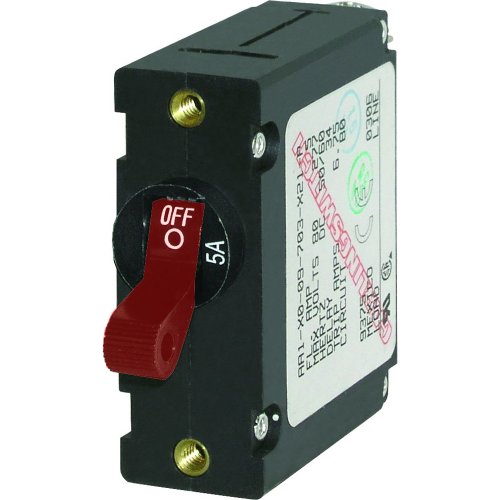 Blue Sea 7201 AC/DC Single Pole Magnetic World Circuit Marine Breaker - 5 AMP