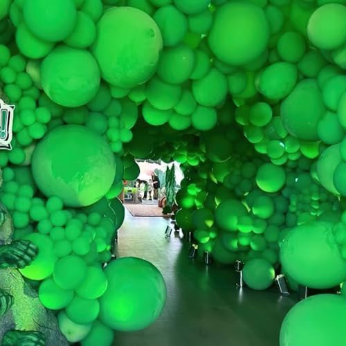 Image of PartyWoo Green Balloons 20pcs 18 Inch Green Latex Helium Balloons for Birthday Baby Shower Graduation Engagement Wedding Dinosaur Jungle Golf Football Baseball Theme Party Decorations Green-Y24