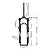 KANGXYSQ 24 Inch Suspension Fork,Mechanical Fork Mountain Bike Front Suspension Forks 110mm Stroke PM Disc Brake Column(Black red)