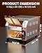 PYY Commercial Conveyor Toaster - 450slice/H Electric Industrial Belt Toasters Oven Heavy Duty Stainless Steel for Bun Bagel Bread Waffle Restaurant Buffet with ETL certification 1800W