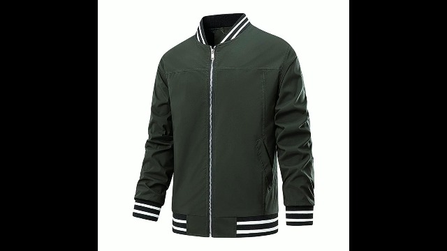 YOSUWOAI Men's Bomber Jacket Warm Autumn Jacket Comfortable