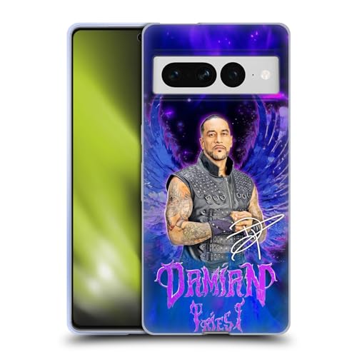 Head Case Designs Officially Licensed WWE Portrait Damian Priest Soft Gel Case Compatible with Google Pixel 7 Pro