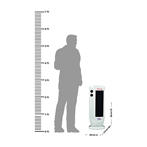 Image of McCoy Tower Fan Oscillating | Rotating | Portable with Blade | 25 Ft Cool Air Throw Without Water - TF 2016 (White)