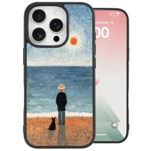 Coque de téléphone originale iPhone 16 Pro idée cadeau esthétique peinture marine