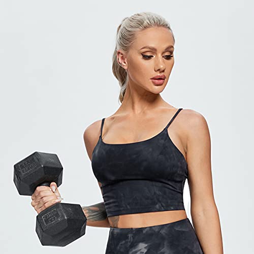 Luogongzi Crop Tank Tops For Women Padded Sport Bras Gym Fitness Yoga Athletic Workout Summer thumb #4
