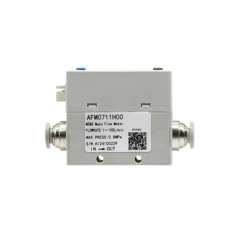 AFM07 Aerothermal Mass Flow Meter Compressed air Nitrogen Oxygen 0.02-200L/min High Accuracy High Stability and Convenient Operation