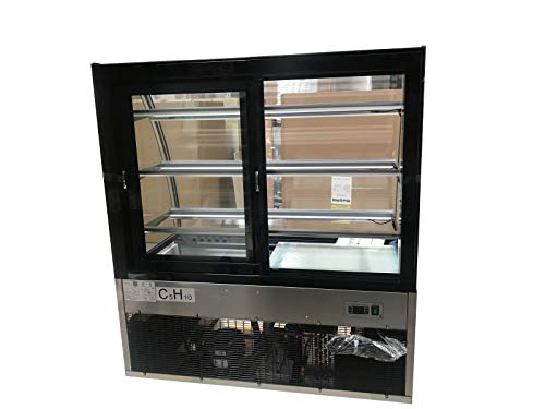 Refrigerated Bakery Display Cooler Case for Pastry Deli 48\" Wide Cooler Curved Glass Display Curve Case Refrigerator - Commercial NSF UL ETL ARC-371Y