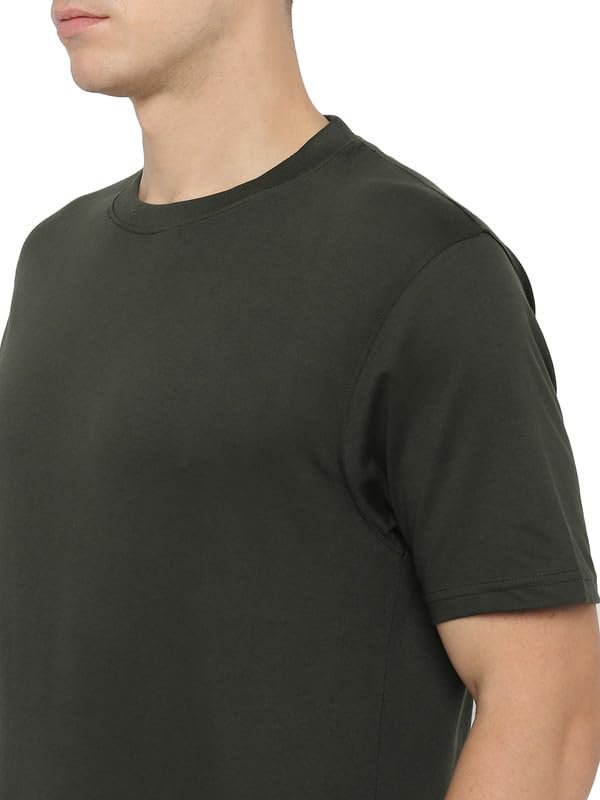 Image of AMERICAN CREW 100% Supima Cotton Round Neck T-Shirt for Men