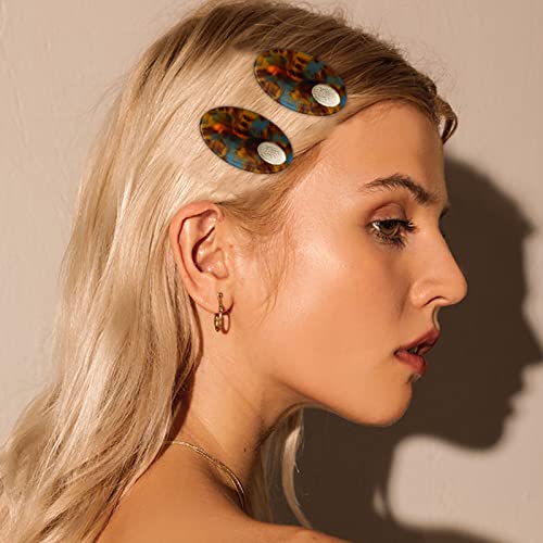 Frdtluthw Small Hair Clips, Acetate No Bend Alligator Hair Clips For Bangs(Grey,Pack Of 4) #TOP2