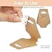 200 Pcs Bracelet Necklace Display Cards, Self Adhesive Jewelry Packaging, Sturdy Hanging Displays for Vendors Selling Chokers, Earrings Hair Accessories, Small Business Holder, 4.75x1.75 Inch (Brown)