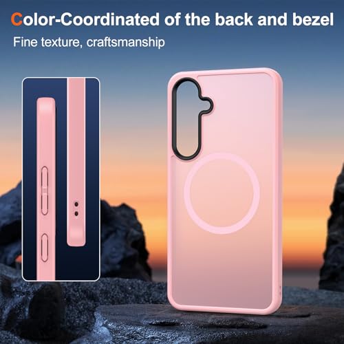 Coque magnétique pour Samsung S24 rose Meifigno Magic Mag - 6