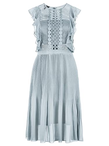 ApartFashion Damen Cocktailkleid Kleid, Light Blue, 40 EU