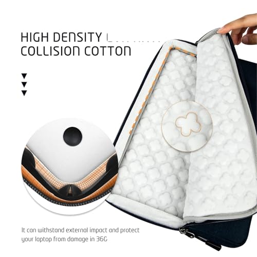 Funda de portátil suave con diseño de maletín acolchado para oficina 3