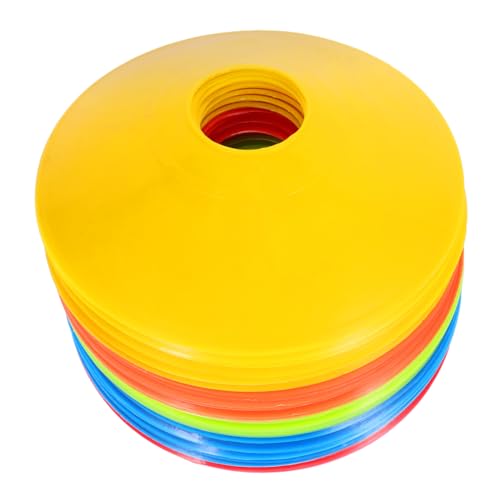 DINHEAROM 1Juego Disco de Fútbol Entrenamiento Agilidad Colores con Bolsa de Transporte Equipamiento Deportivo Entrenamiento de Fútbol y Actividades