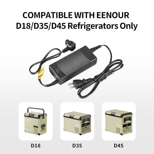 Image of EENOUR 110240V AC Adapter Power Cord for D Series Portable Refrigerator, Compatible with D18, D35, D45