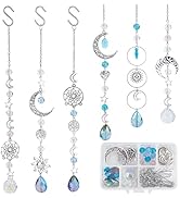 SUNNYCLUE DIY Sonnenfänger Set - 8 Bastelsets Mit Muscheln & Glasperlen Für Fensterdekoration