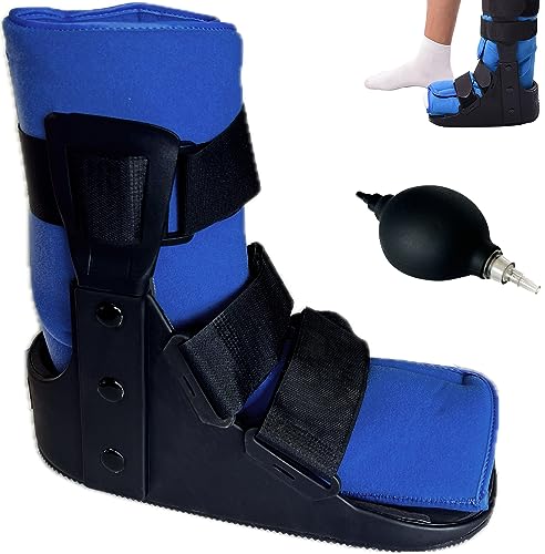 Algeos Darco Air Traveller Fracture Boot (Short Version) - Lightweight Economical Pneumatic Ankle Support Brace for Foot Injuries, Sprains & Post-op Ankle Support | Prescribed Medical Boot