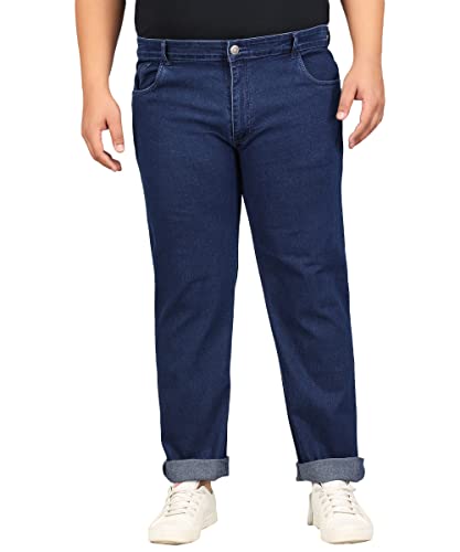 Image of STUDIO NEXX Regular Fit Cotton Lycra Blend Black Jeans
