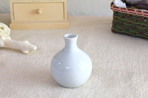 牛 一輪挿し 花瓶 白磁 陶器 フラワーベース かびん 白P 花瓶 