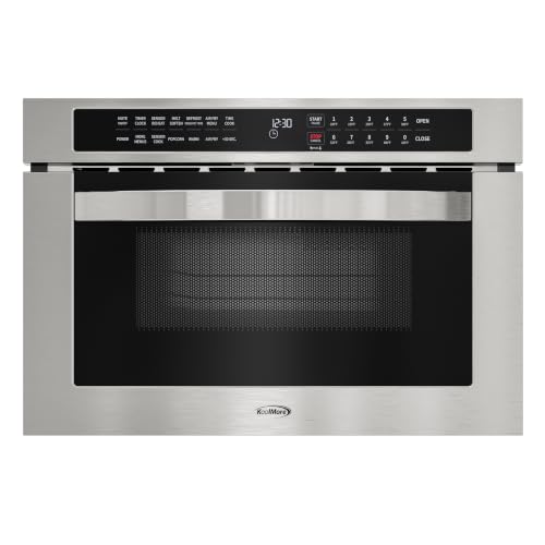 Image of KoolMore 24 in. Built-In Microwave Drawer with Air Fry, Sensor Cooking, Touch Controls & Stainless Steel Interior, 1.2 Cu. Ft.