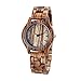 Produktbild Qqzmd Wooden Watches Zebra hölzerne Uhr, Männer Geschäfts-Quarz-Uhr, wasserdichte Uhr, umweltfreundliche Haut, 10 Meter Wasserdicht, Best Gifts