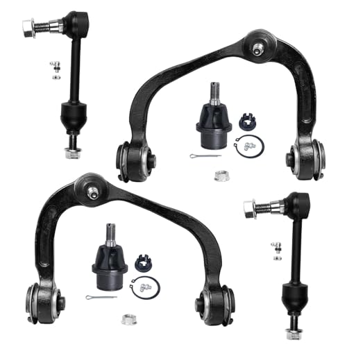 Image of Detroit Axle - 4WD Front End Suspension Kit for 2004 2005 Ford F-150 2 Upper Control Arms w /Ball Joints 2 Lower Ball Joints 2 Sway Bar Links Replacement - 6pc Set