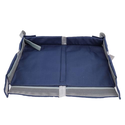 Foldable Airplane Tray Cover with Pockets, Portable Toddler Travel Table Tray Toy Organizer Bag for Kids and Adults, Large Size, Easy to Clean, Entertainment On Plane or Train