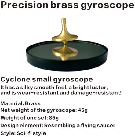 Precision Metal Spinning top Toys, Pure Copper Spinning, Stress-Relieving Magic Tools, Adult and Student Toys, Multiple Cool Ways to Play