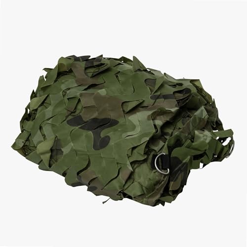 Toile d'ombrage ajourée camouflage 9m² résistante au vent fort - 5