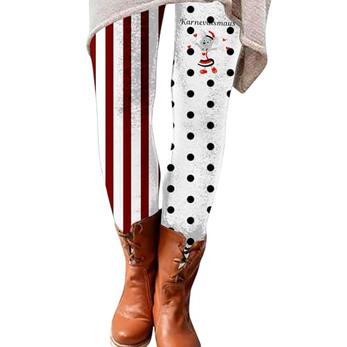 Cexiakong Mallas térmicas para hombre, para carnaval, payaso, estampadas, a rayas, ajustadas, opacas, cómodas, suaves, para fitness, festivas, elásticas, para hombre, P Red, S
