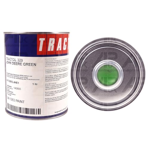 APUK 1 Litre Green Tractol Paint Enamel Replacement for Agricultural Machinery John Deere Tractor