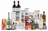 Lote 5 Cesta de Navidad 19 productos con vinos, embutido ibérico y otros