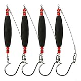 Photo Gallery set di 4 bobine galleggianti da pesca con schiuma eva sonaglio e gancio spinato per la pesca del pesce gatto (nero) Photo Gallery set di 4 bobine galleggianti da pesca con schiuma eva sonaglio e gancio spinato per la pesca del pesce gatto (nero)