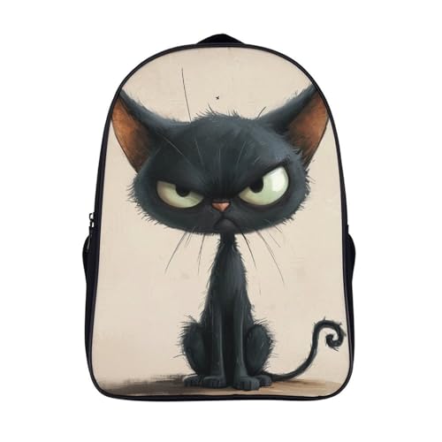 Mochila preescolar niña de gato persa 3D mochila guardería pequeña con correa pectoral
