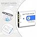 2-Pack NP-BK1 NP-FK1 Battery +Quick LCD Charger Compatible for Sony NP-BK1,Cybershot DSC-W180, DSC-W190, DSC-W370, DSC-S750, DSC-S780, DSC-S950, DSC-S980, MHS-CM1 HD, MHS-PM1, MHS-PM5, MHS-CM5