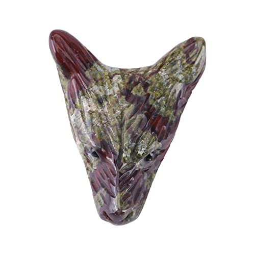 ストーンペンダント ネックレスペンダント 血の石 天然素材 オオカミの頭 おしゃれ かわいい 贈り物