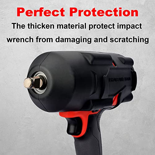iGuerburn 49-16-2767 High Torque Impact Protective Boot Fit for Milwaukee M18 Fuel 1/2 High Torque Impact Wrench (2767-20) and ONEKEY Version (2863-20) - Thumbnail 4