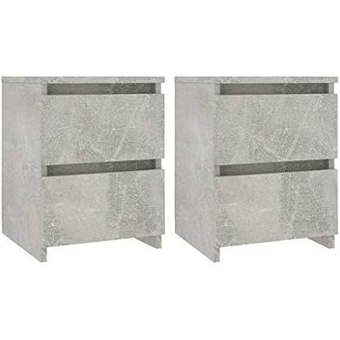 vidaXL Table de Chevet 2 pcs Cover