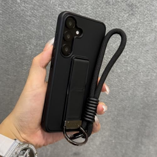 Coque silicone Galaxy S25+ évite les chutes avec support intégré