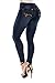 curvify High Waisted Butt Lifting Stretch Jeans | Slimming Lift Skinny Jeans 837 (NattyBlue 6)