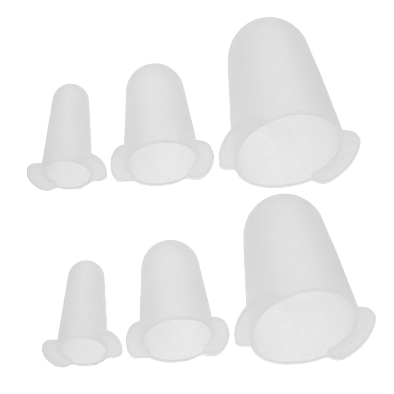 TOPBATHY Cubiertas de Boquillas para Manga Pastelera 6piezas Pequeñas Medianas Grandes Silicona Flexible Protección Punta Tubería Repostería Decoración Pasteles Uso Doméstico y Profesional
