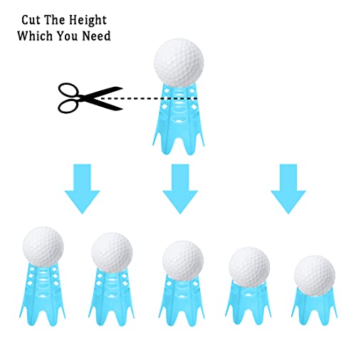 Image of Plastic Golf Tees, Golf Simulator Tees for Home, Outdoor Indoor Golf Tees Simulator Practice Training, Golf Mat Tees for Winter Turf and Driving Range