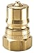 Parker Hannifin BH4-61 Series 60 Brass Multi-Purpose Quick Nipple with Female Pipe Thread, ISO 7241 Series B Interchange, 1/2" Body Size, 1/2"-14 NPTF Thread, 1.94" Length