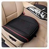 🚗【Hochwertiges Leder】Ausgewähltes, knitter- und kratzfestes Leder ist widerstandsfähig gegen Abnutzung und Alterung und behält seinen luxuriösen Glanz auch nach langer Nutzung. So sind Ihre Autositze optimal geschützt.