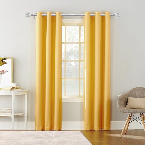 Hotozon TP23013 2 Pack Bling Twisted Translucent Finials With Foils, Decorative Window Treatment Finials For 1 Or 7/8 Inch Curtain Rods, Silver thumb #4