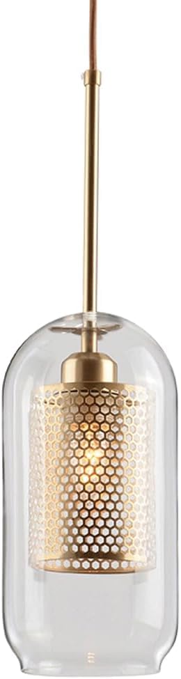 Plafonnier de restaurant de style nordique et lampe suspendue en verre de décoration