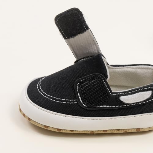 Image of Infant Baby Boys Girls Canvas Sneaker Toddler Slip On Anti Skid Newborn First Walkers Candy Shoes for 0-18 Months